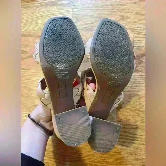 Esprit Soft Pink Braided Heels - Picture 5 of 5